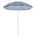 Umbrela de plaja cu dungi cu diametrul 190 cm